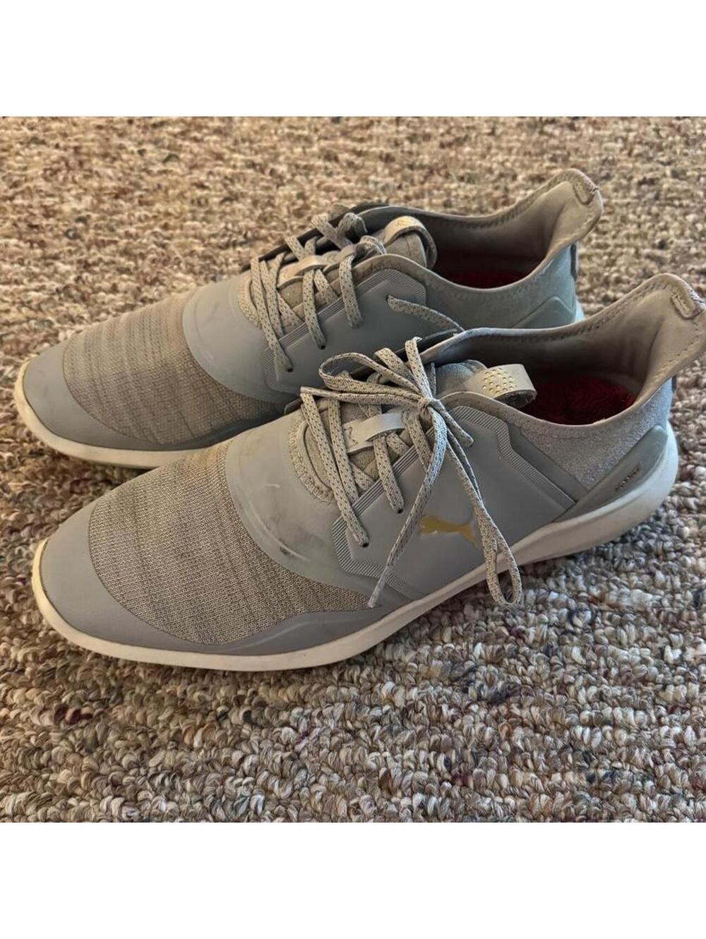 Men’s Puma Ignite Golf Shoes Gray Size 10.5 US